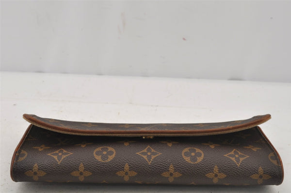 Authentic Louis Vuitton Monogram Pochette Twin GM Shoulder Bag M51852 LV 6319J