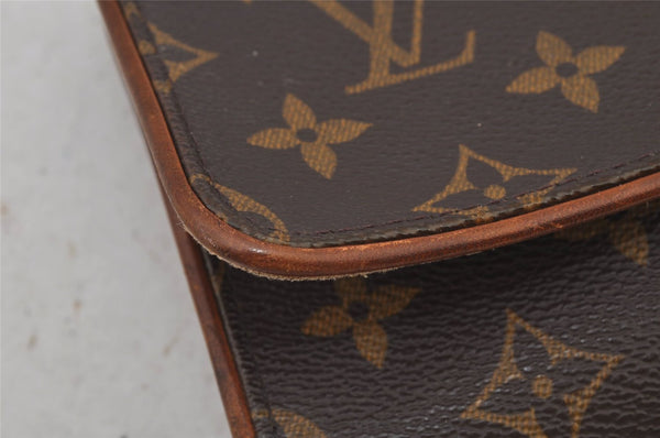 Authentic Louis Vuitton Monogram Pochette Twin GM Shoulder Bag M51852 LV 6319J