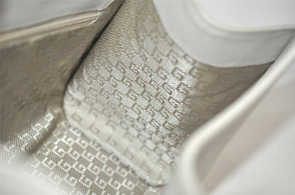 Authentic GUCCI Jackie Shoulder Hand Bag Purse Leather 0021067 Light Gray 6320I