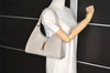Authentic GUCCI Jackie Shoulder Hand Bag Purse Leather 0021067 Light Gray 6320I