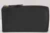 Authentic Louis Vuitton Taurillon Portefeuille Comet Wallet M63102 Black 6320K