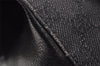 Authentic GUCCI Horsebit Shoulder Tote Bag GG Canvas Leather 101971 Black 6321I
