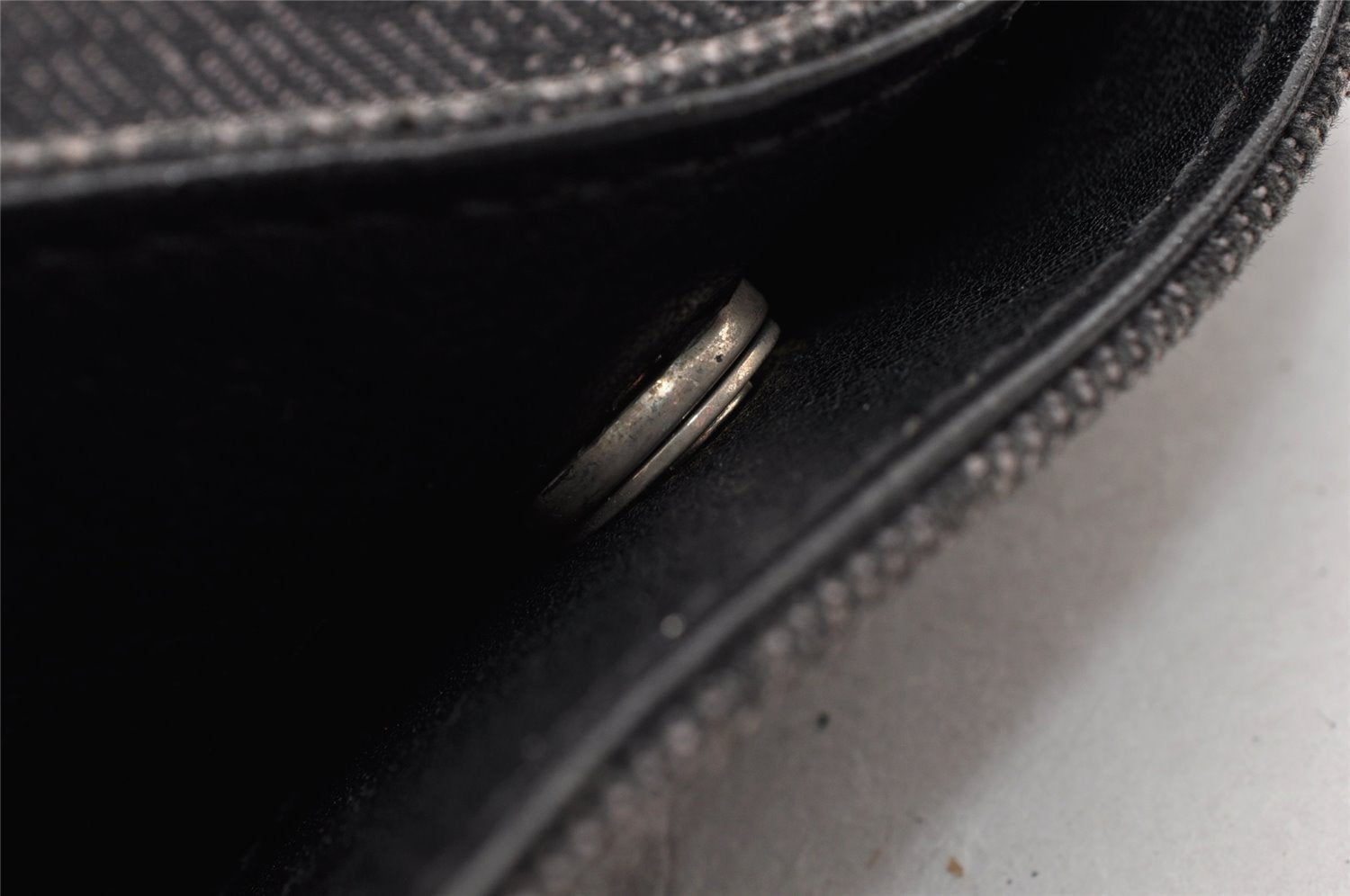 Authentic GUCCI Horsebit Shoulder Tote Bag GG Canvas Leather 101971 Black 6321I