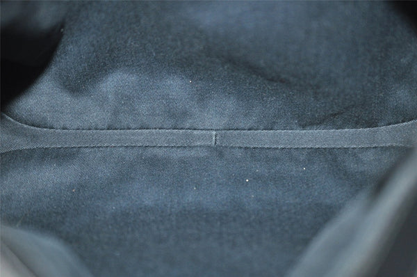 Authentic GUCCI Horsebit Shoulder Tote Bag GG Canvas Leather 101971 Black 6321I