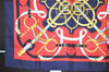 Authentic HERMES Carre 90 Scarf "Eperon d'or" Silk Navy 6321J