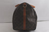 Authentic Louis Vuitton Monogram Keepall Bandouliere 55 M41414 Boston Bag 6322K