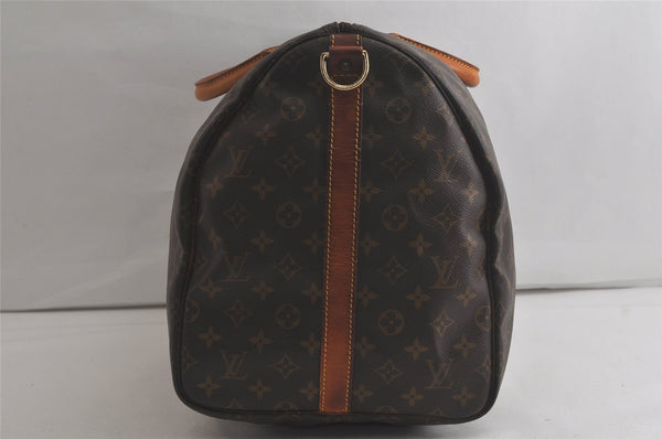 Authentic Louis Vuitton Monogram Keepall Bandouliere 55 M41414 Boston Bag 6322K