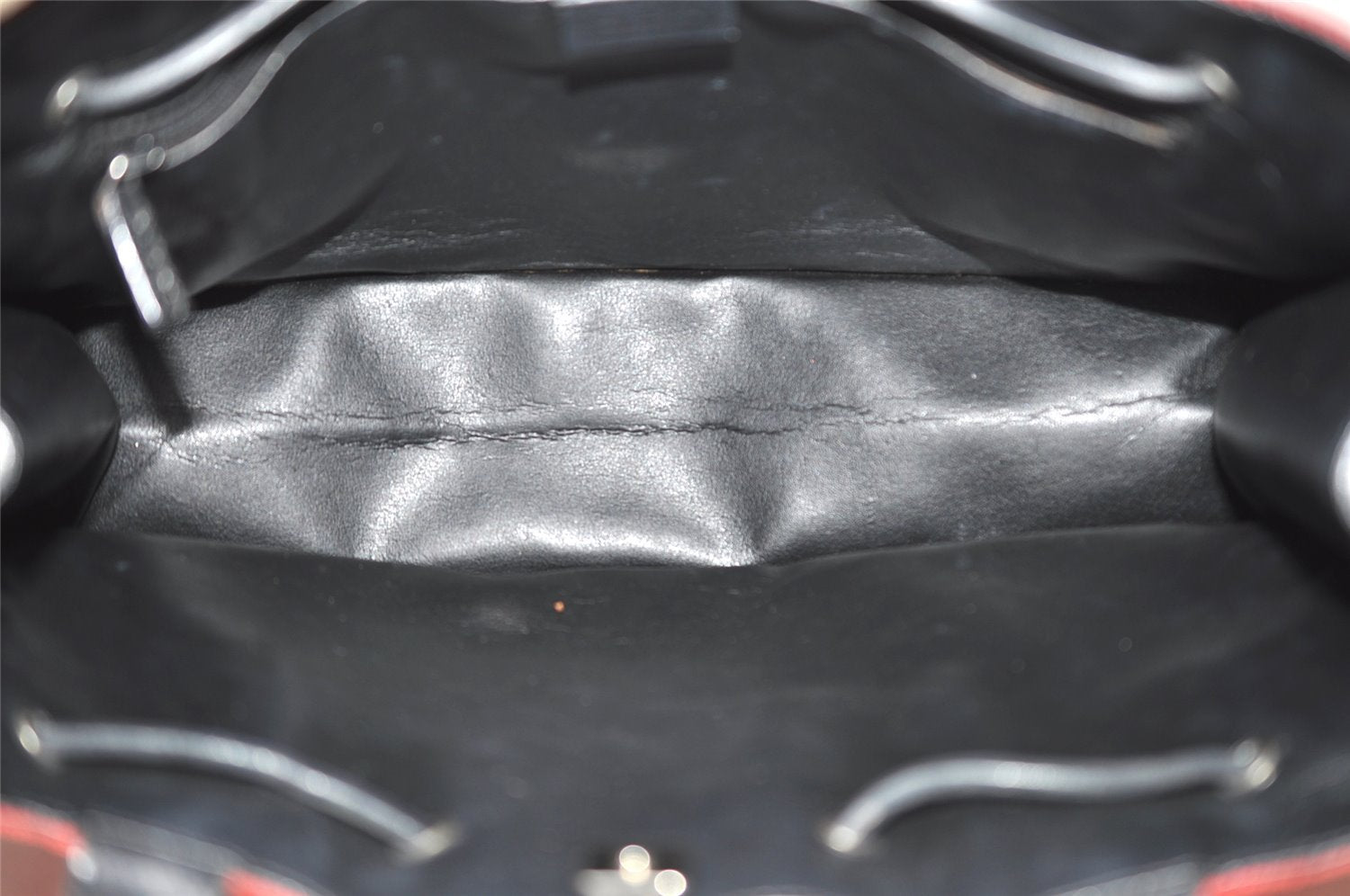 Authentic GUCCI Vintage Shoulder Tote Bag GG Canvas Leather 0021053 Red 6323J