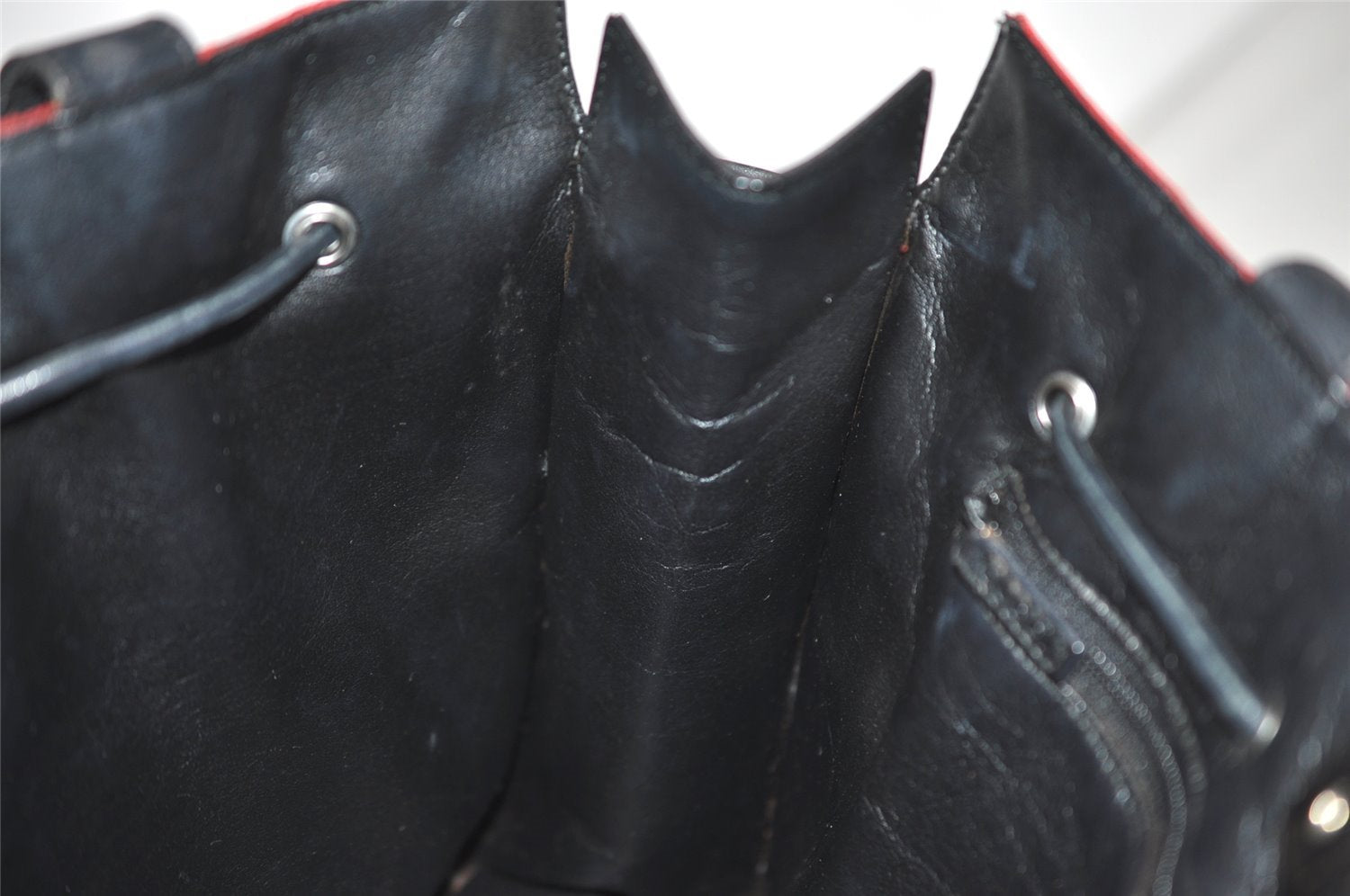 Authentic GUCCI Vintage Shoulder Tote Bag GG Canvas Leather 0021053 Red 6323J