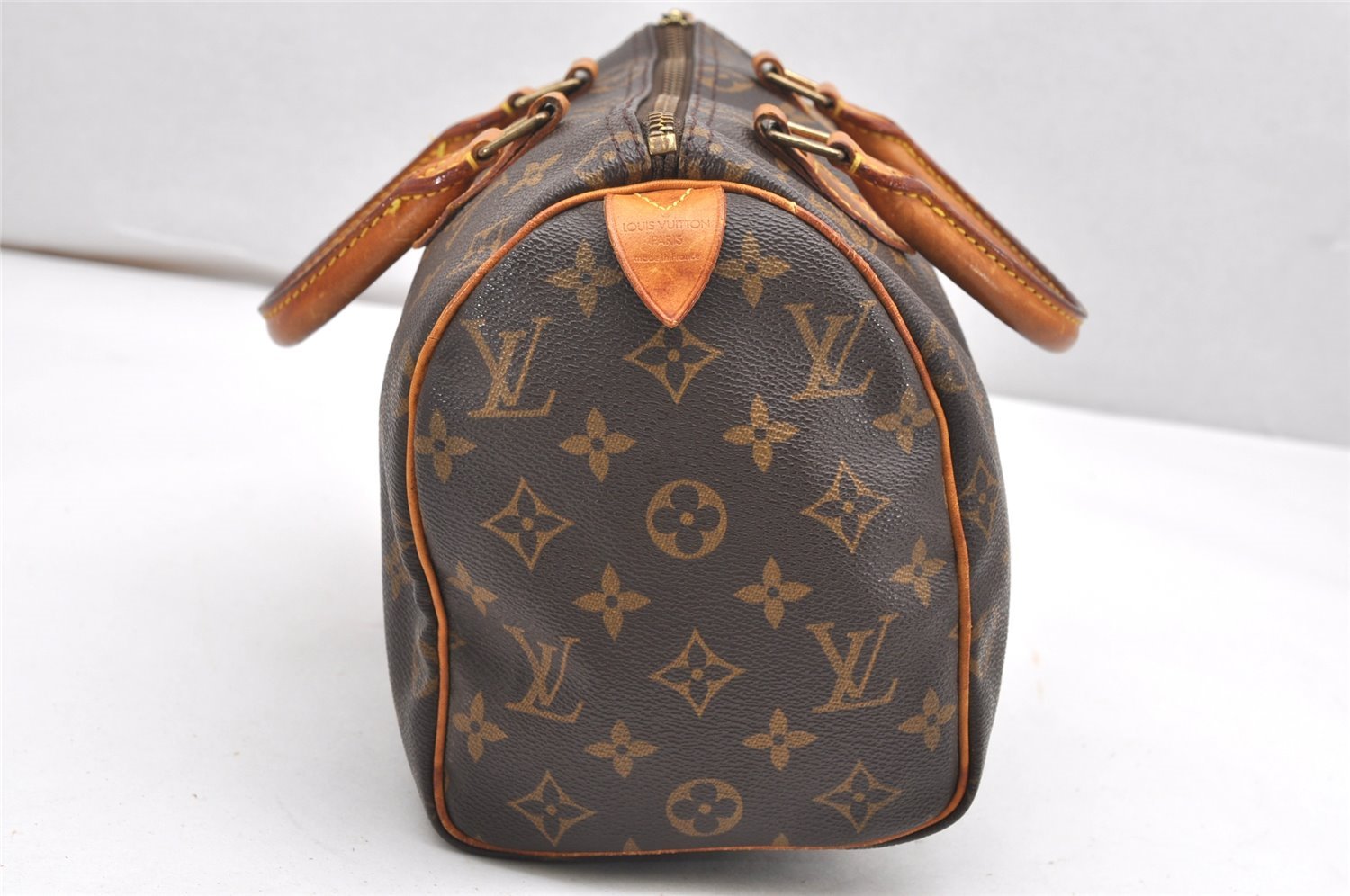 Authentic Louis Vuitton Monogram Speedy 25 Boston Hand Bag M41528 LV 6323K