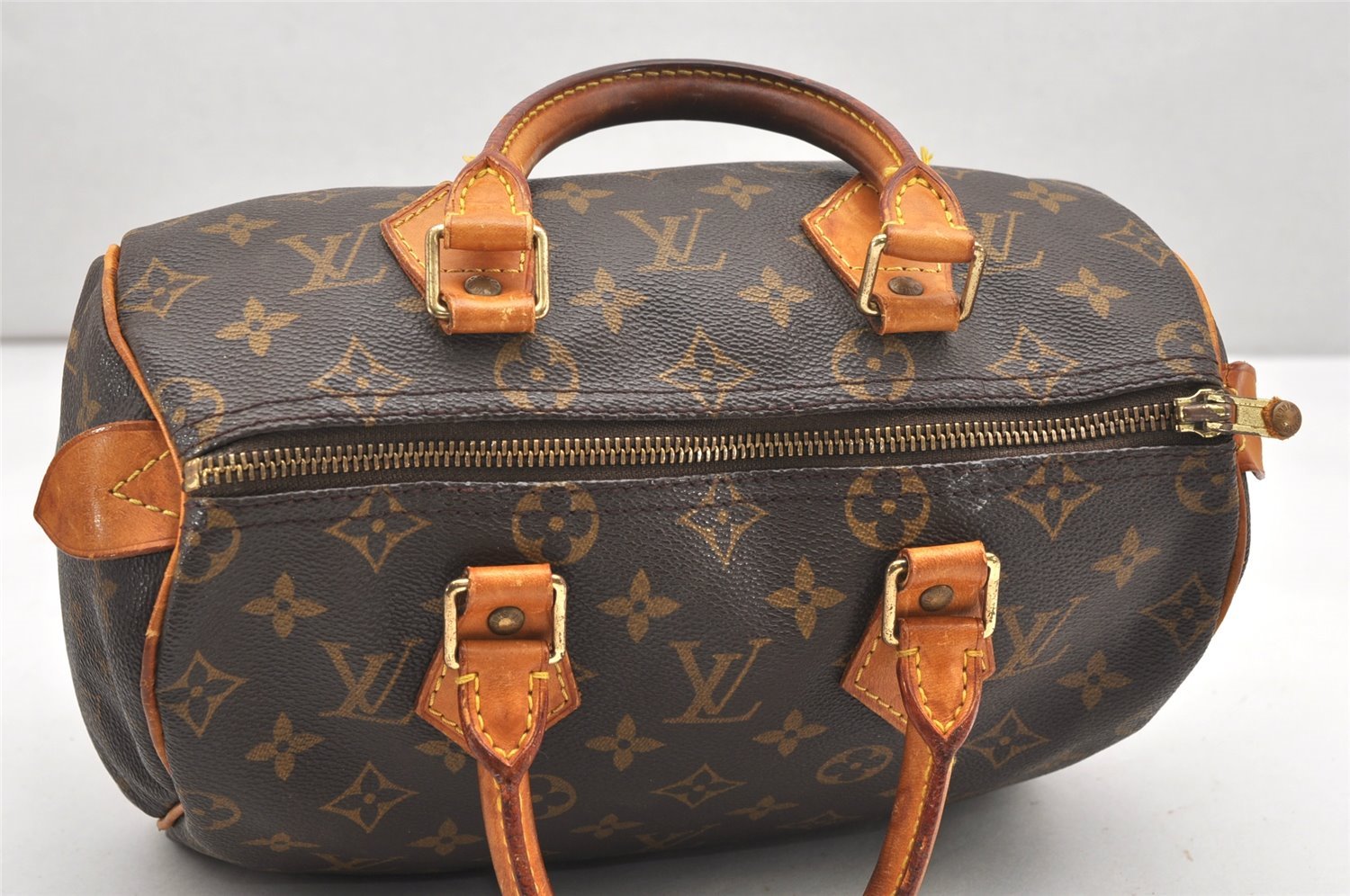 Authentic Louis Vuitton Monogram Speedy 25 Boston Hand Bag M41528 LV 6323K