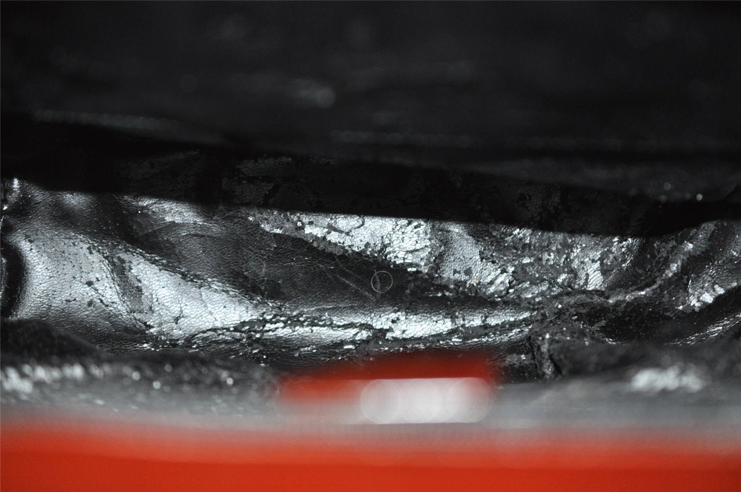 Authentic GUCCI Bamboo Hand Shoulder Bag Purse Enamel Bordeaux Red Junk 6324I