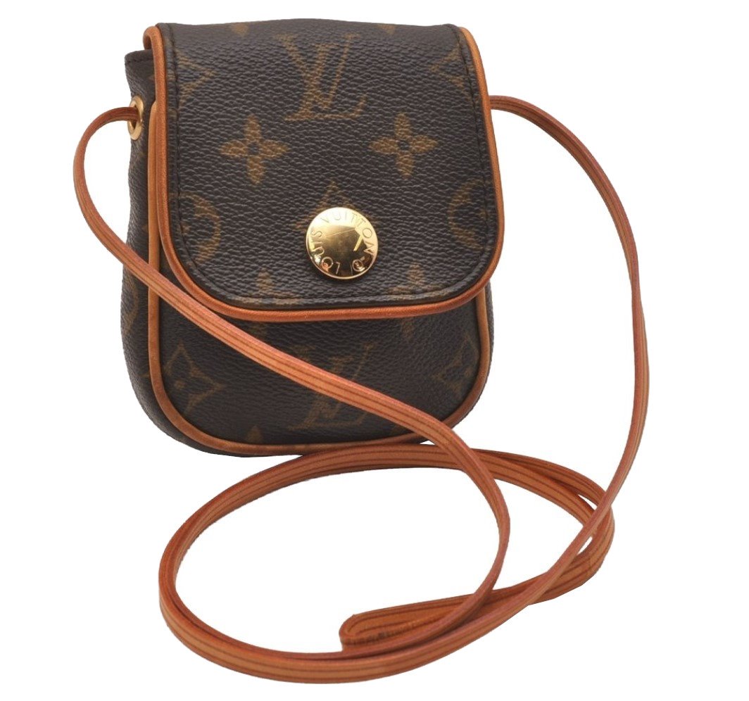 Authentic Louis Vuitton Monogram Pochette Cancun Hand Pouch M60018 LV 6324J