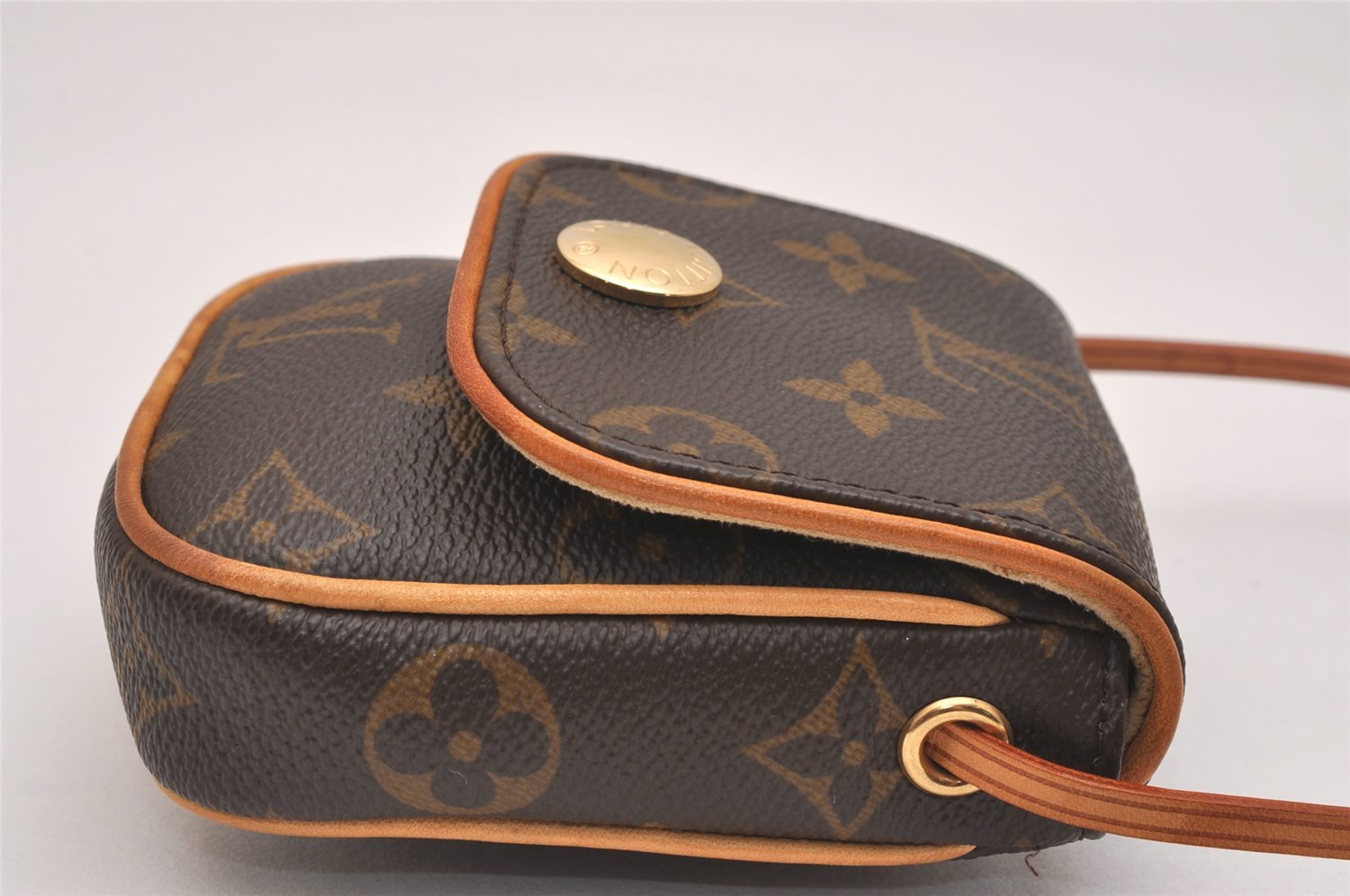 Authentic Louis Vuitton Monogram Pochette Cancun Hand Pouch M60018 LV 6324J