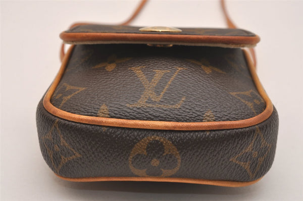Authentic Louis Vuitton Monogram Pochette Cancun Hand Pouch M60018 LV 6324J