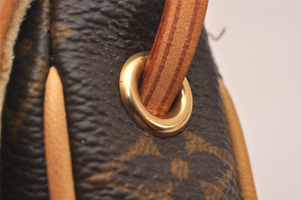 Authentic Louis Vuitton Monogram Pochette Cancun Hand Pouch M60018 LV 6324J