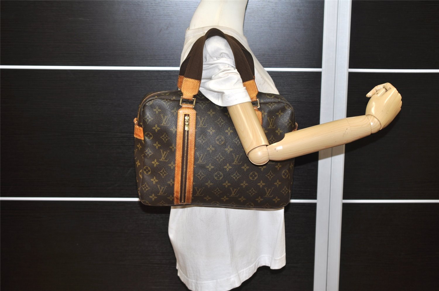 Authentic Louis Vuitton Monogram Sac Bosphore 2Way Hand Bag M40043 LV 6324K