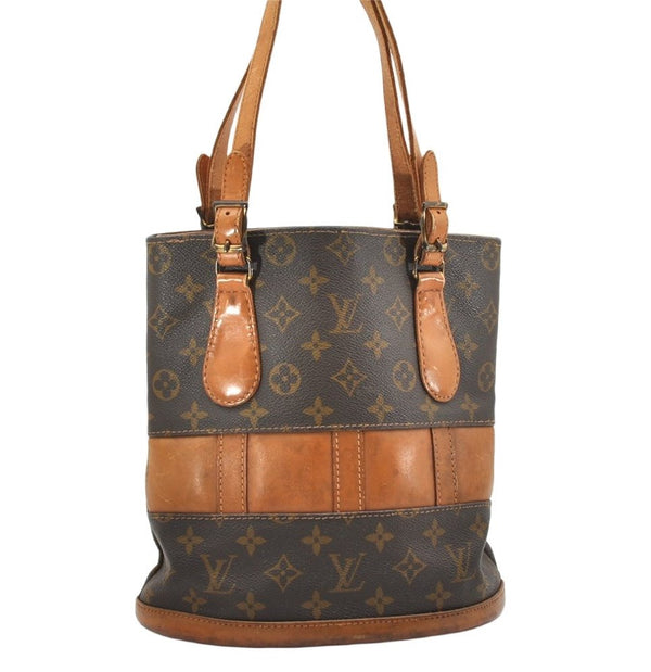 Authentic Louis Vuitton Monogram Bucket PM Shoulder Bag USA Old Model LV 6325K