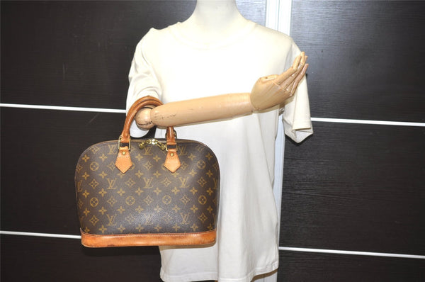Authentic Louis Vuitton Monogram Alma Hand Bag Purse M51130 LV 6326I