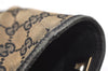 Authentic GUCCI Vintage Shoulder Tote Bag GG Canvas Leather 0021099 Black 6326J