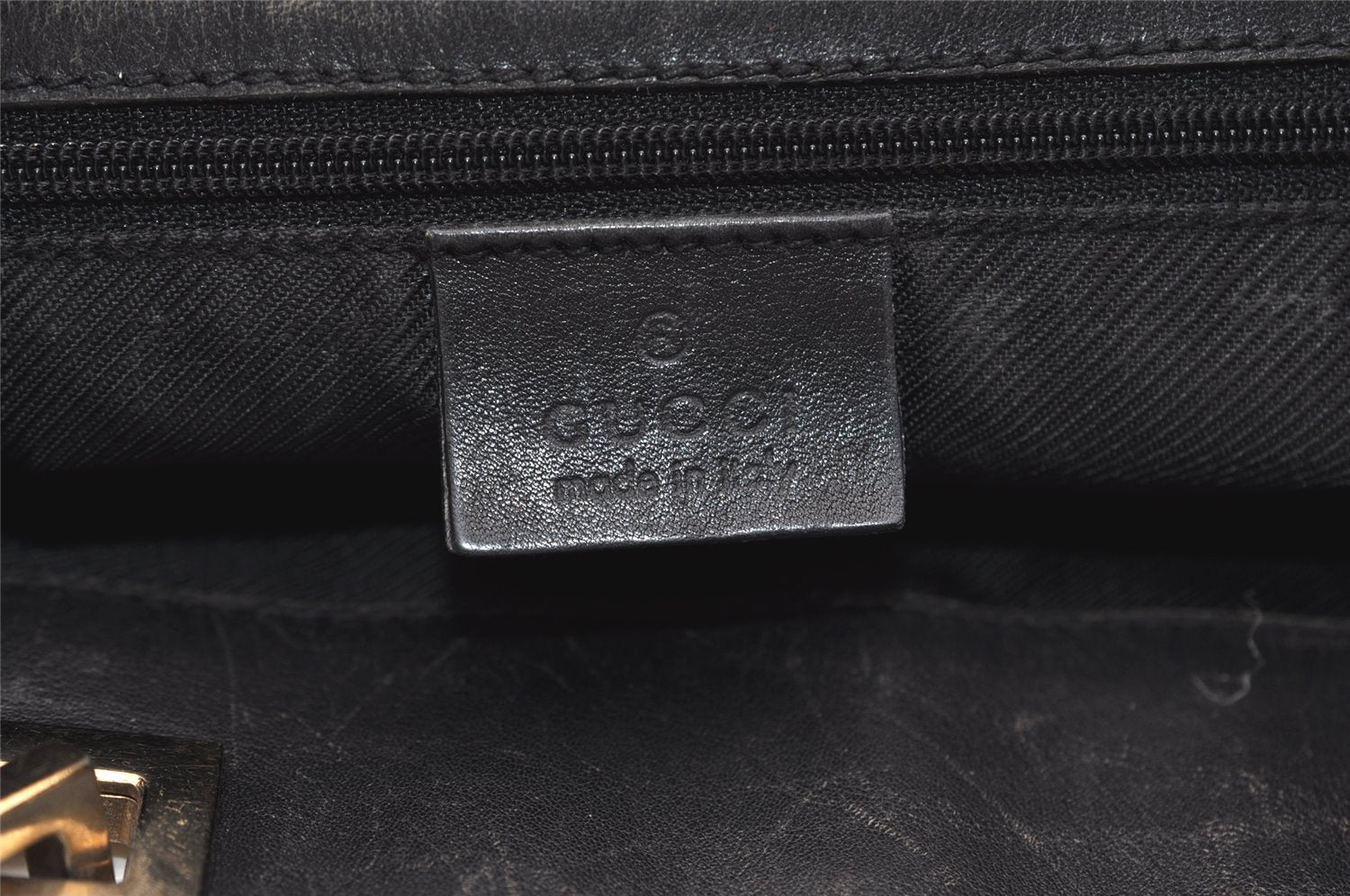 Authentic GUCCI Vintage Shoulder Tote Bag GG Canvas Leather 0021099 Black 6326J