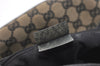 Authentic GUCCI Vintage Shoulder Tote Bag GG Canvas Leather 0021099 Black 6326J