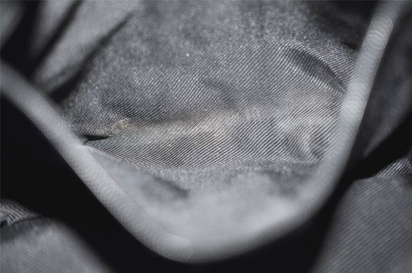 Authentic GUCCI Vintage Shoulder Tote Bag GG Canvas Leather 0021099 Black 6326J