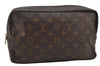 Auth Louis Vuitton Monogram Trousse Toilette 28 Clutch Hand Bag M47522 LV 6327J