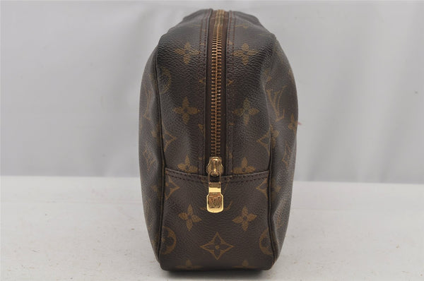 Auth Louis Vuitton Monogram Trousse Toilette 28 Clutch Hand Bag M47522 LV 6327J