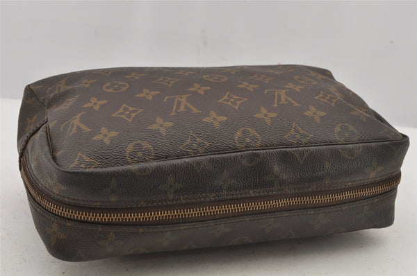 Auth Louis Vuitton Monogram Trousse Toilette 28 Clutch Hand Bag M47522 LV 6327J