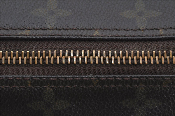 Auth Louis Vuitton Monogram Trousse Toilette 28 Clutch Hand Bag M47522 LV 6327J