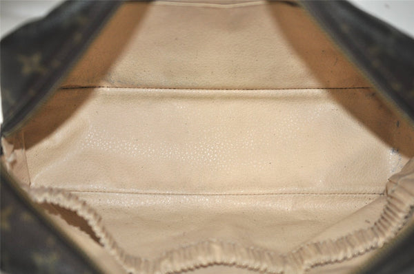 Auth Louis Vuitton Monogram Trousse Toilette 28 Clutch Hand Bag M47522 LV 6327J