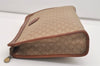 Authentic CELINE Macadam Blason Pattern Clutch Hand Bag PVC Leather Beige 6328J