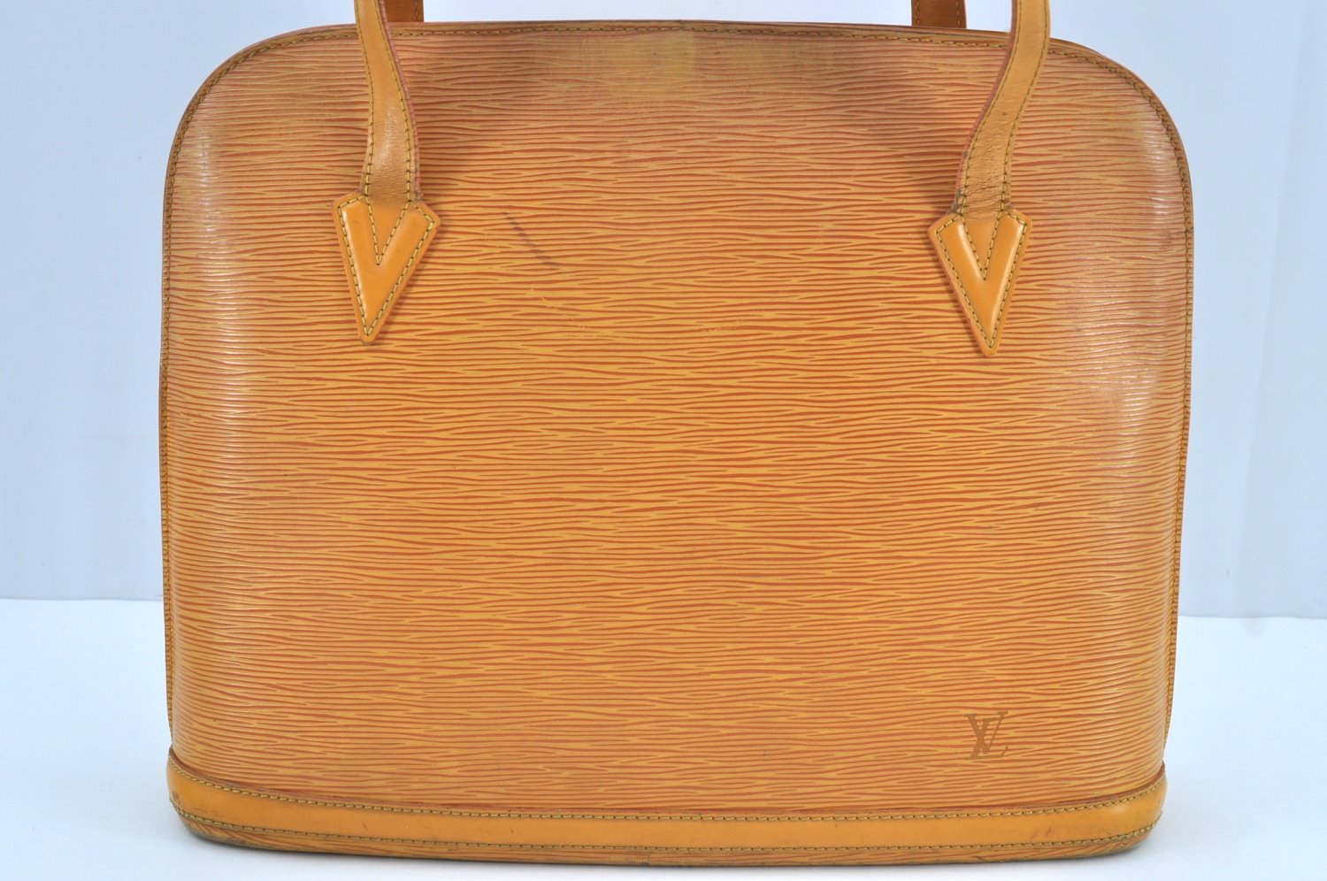 Authentic Louis Vuitton Epi Russac Shoulder Tote Bag Yellow M52289 LV 6329F