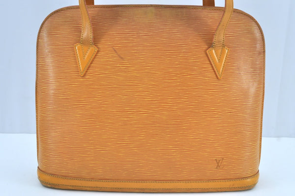 Authentic Louis Vuitton Epi Russac Shoulder Tote Bag Yellow M52289 LV 6329F