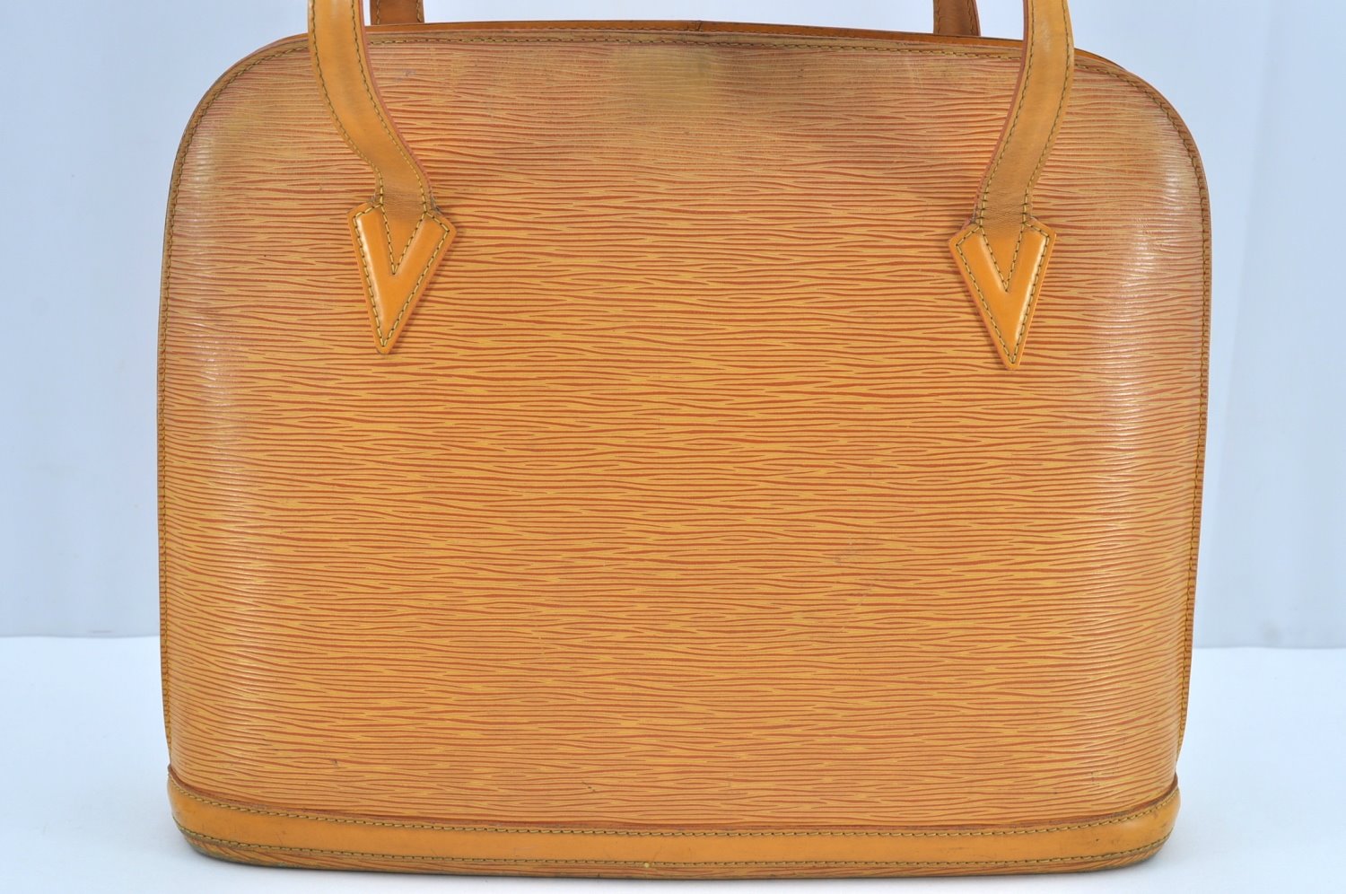 Authentic Louis Vuitton Epi Russac Shoulder Tote Bag Yellow M52289 LV 6329F