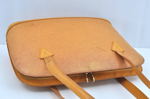Authentic Louis Vuitton Epi Russac Shoulder Tote Bag Yellow M52289 LV 6329F