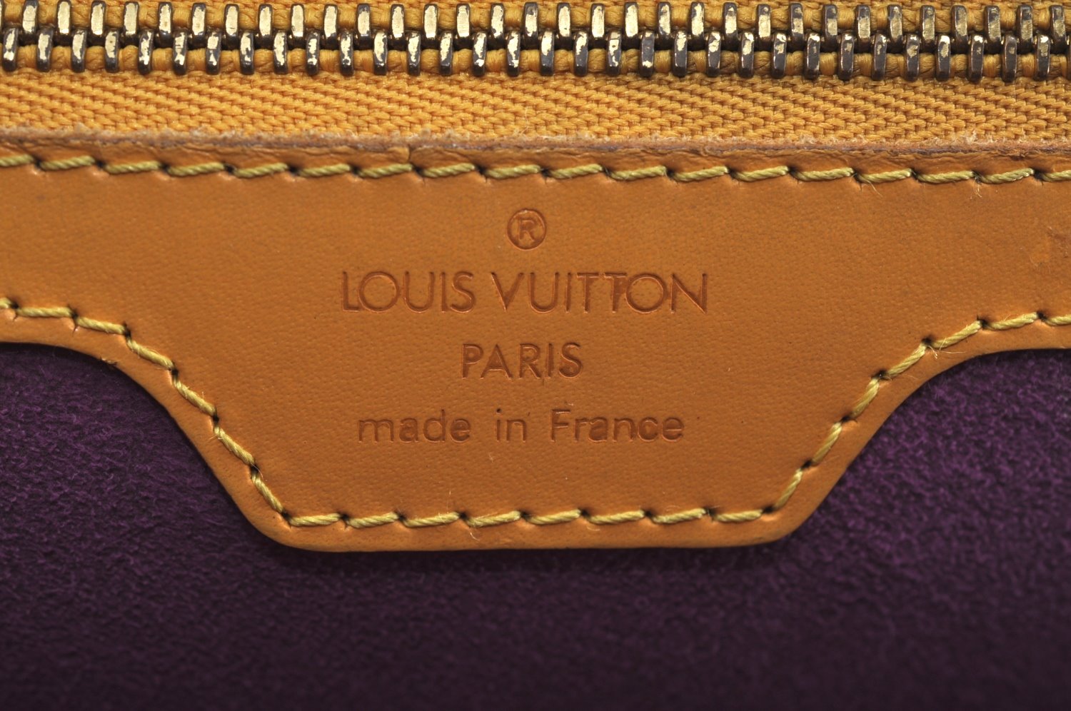 Authentic Louis Vuitton Epi Russac Shoulder Tote Bag Yellow M52289 LV 6329F