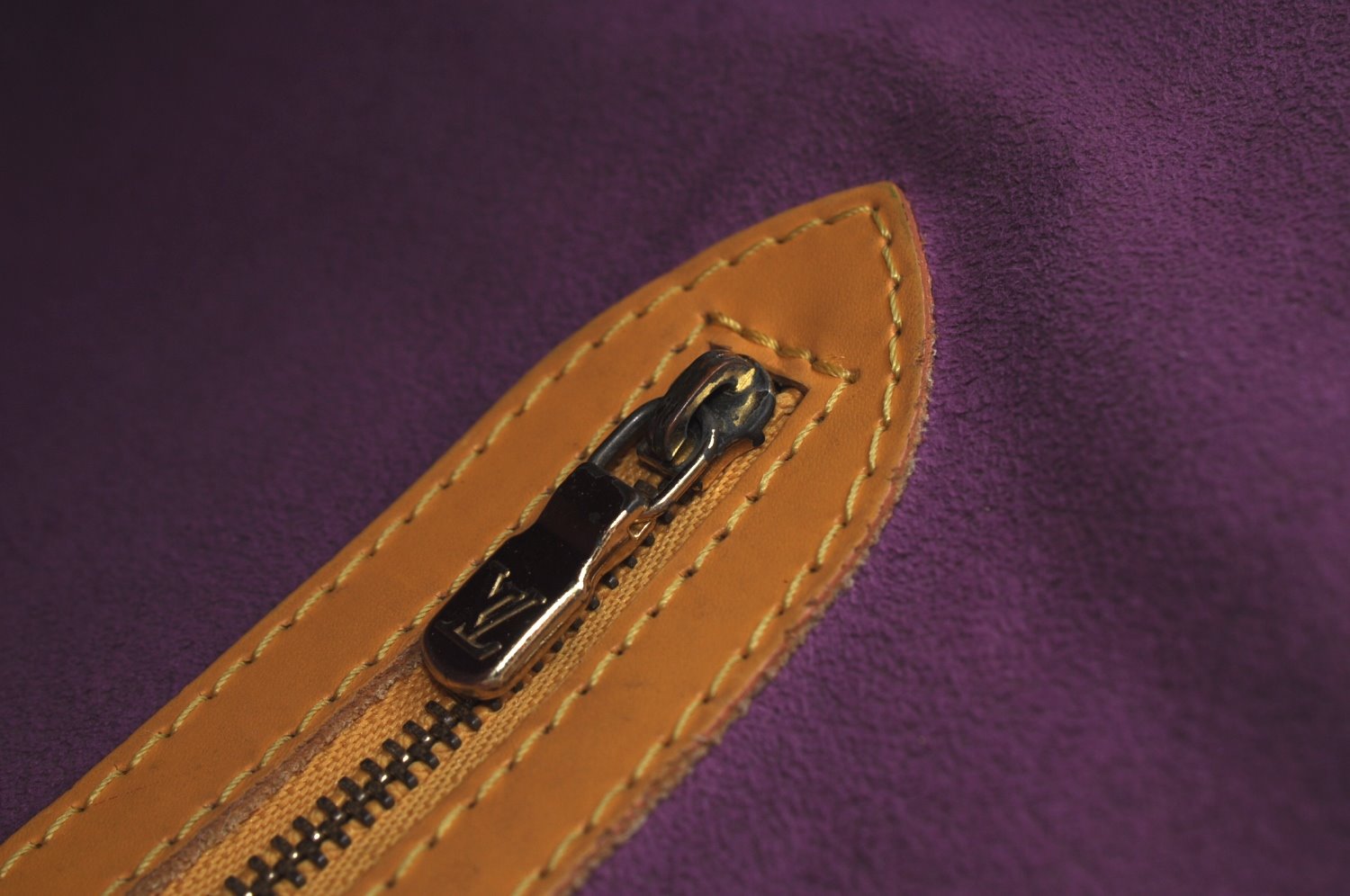 Authentic Louis Vuitton Epi Russac Shoulder Tote Bag Yellow M52289 LV 6329F