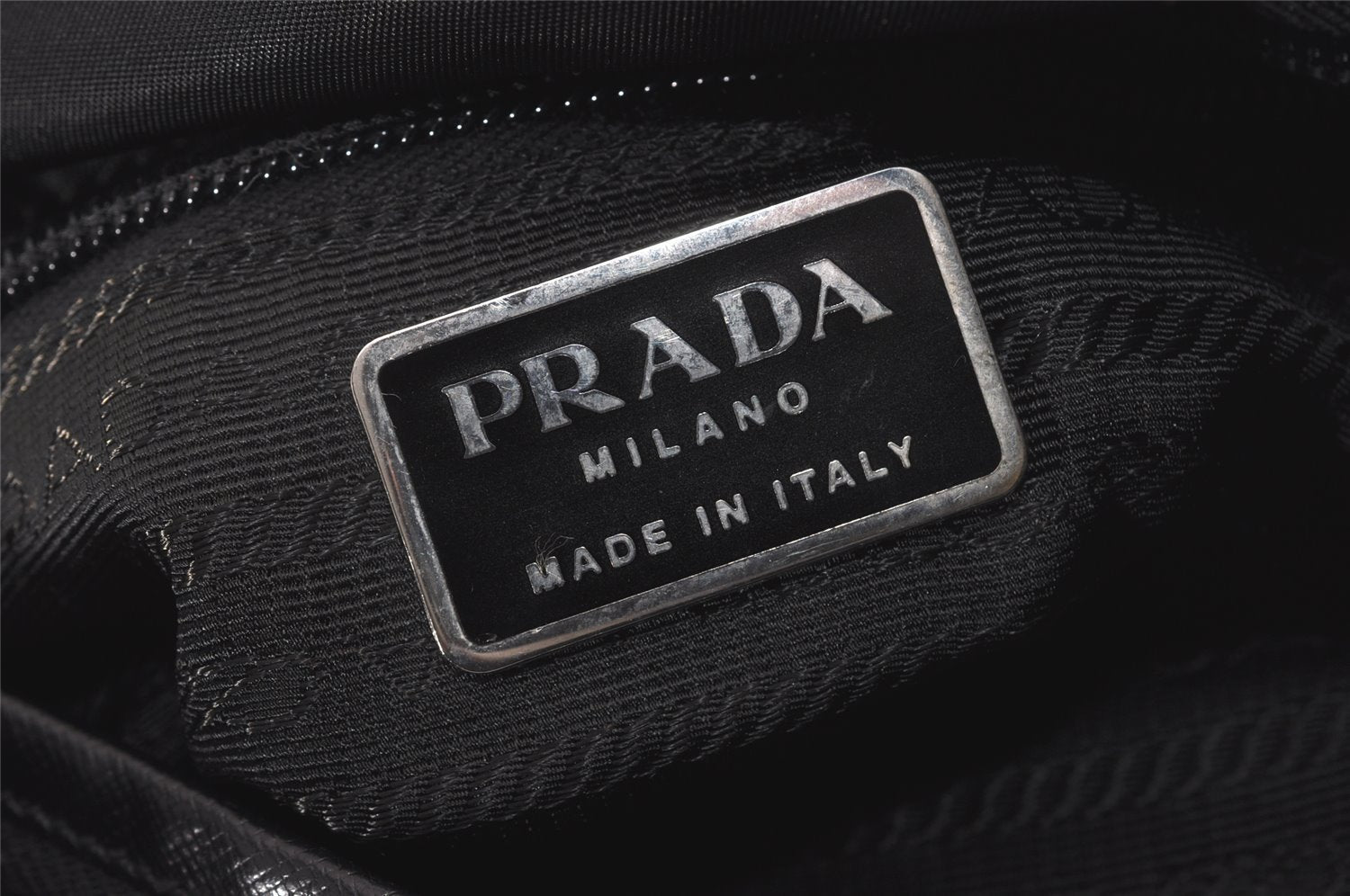 Authentic PRADA Viaggio Nylon Leather Shoulder Cross Body Bag V167 Black 6329I