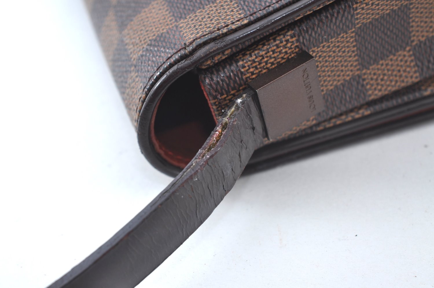 Authentic Louis Vuitton Damier Tribeca Long Shoulder Hand Bag N51160 LV 6329J