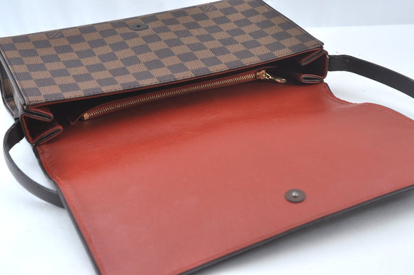 Authentic Louis Vuitton Damier Tribeca Long Shoulder Hand Bag N51160 LV 6329J