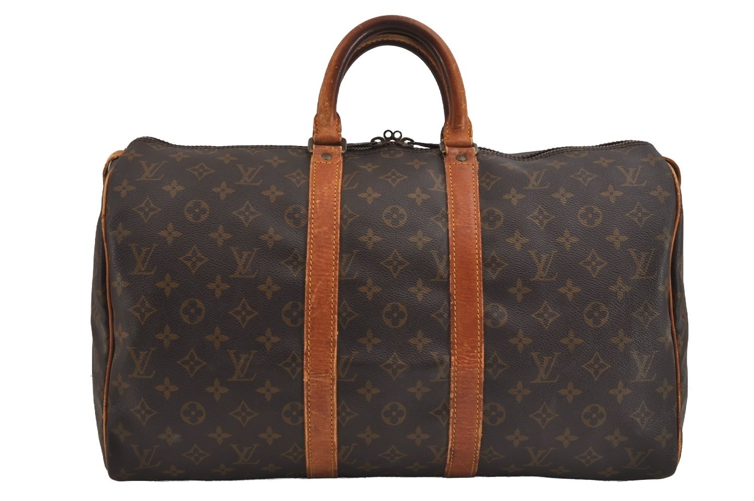 Authentic Louis Vuitton Monogram Keepall 45 Travel Boston Bag M41428 LV 6330J