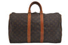 Authentic Louis Vuitton Monogram Keepall 45 Travel Boston Bag M41428 LV 6330J