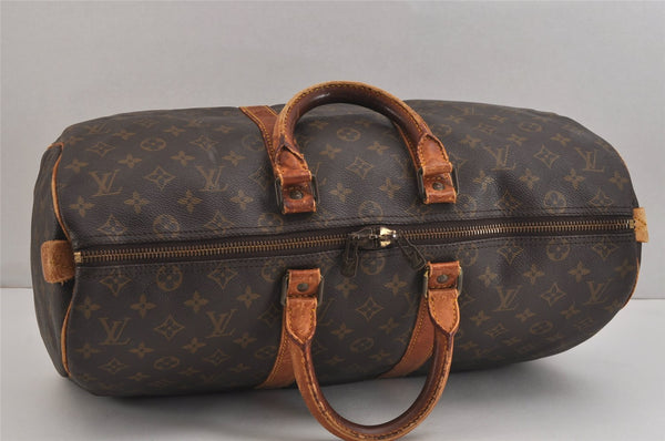 Authentic Louis Vuitton Monogram Keepall 45 Travel Boston Bag M41428 LV 6330J