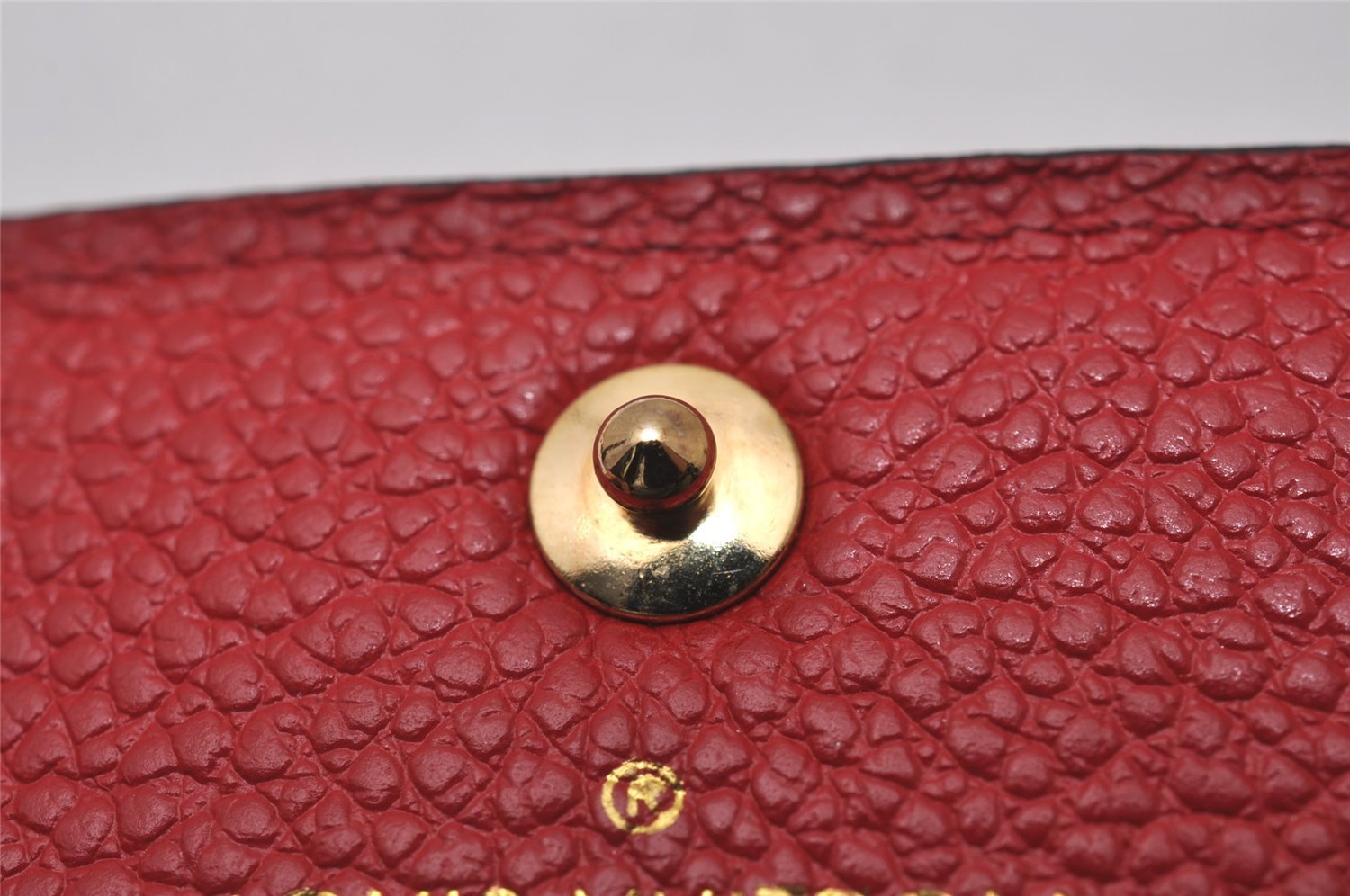 Auth Louis Vuitton Monogram Empreinte Multicles 6 Key Case Red M63708 Box 6331I