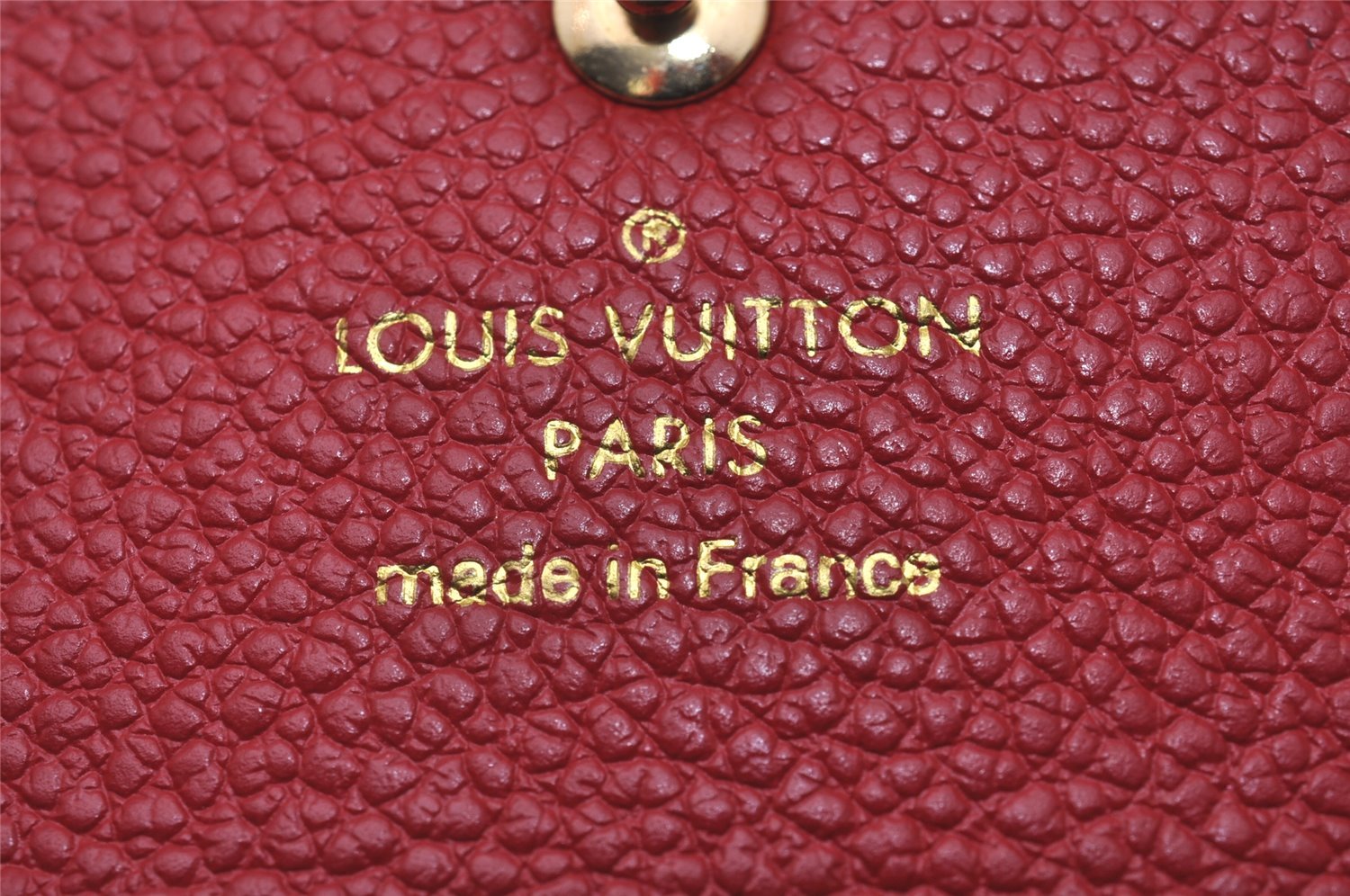 Auth Louis Vuitton Monogram Empreinte Multicles 6 Key Case Red M63708 Box 6331I