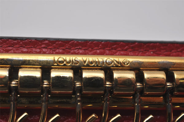 Auth Louis Vuitton Monogram Empreinte Multicles 6 Key Case Red M63708 Box 6331I