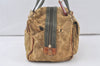 Authentic Louis Vuitton Monogram Denim Jasmine Hand Bag M95772 Khaki 6331K