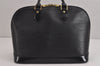 Authentic Louis Vuitton Epi Alma PM Hand Bag Black M40302 LV 6332J